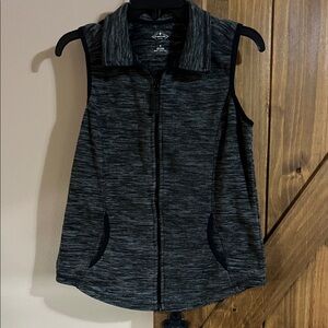 St. John's Bay Black and Gray Active Vest
